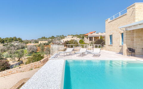 Villa Porta Azzurra 6+2: Blauw, Zwembad, Landgoed, Villa, Toevlucht