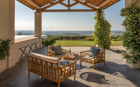 Villa Dianella 8+2: Meubilair, Land Lot, Buitenmeubels, Tuin, Stoel, Outdoor Structuur, Schaduw, Landscaping, Patio, Veranda