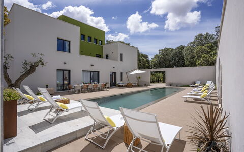 Villa Maria Paradiso 10: Woongebied, Huis, Stedelijk Ontwerp, Landgoed, Appartement, Villa, Landscaping, Schaduw, Ontwerp, Zwembad