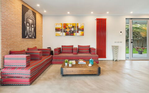 Villa Tiberio 6+2: Meubilair, Interieur Ontwerp, Bankstel, Flooring, Verdieping, Muur, Hout, Woonkamer, Kamer, Huis