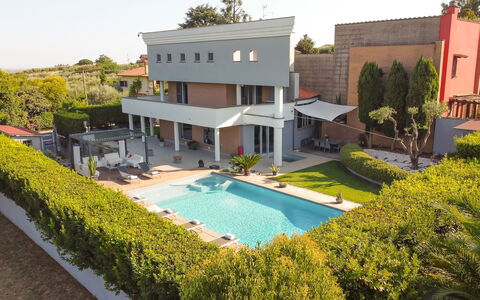 Villa Tiberio 6+2: Zwembad, Woongebied, Toevlucht, Stedelijk Ontwerp, Huis, Landgoed, Eco Hotel, Hacienda, Villa, Landscaping