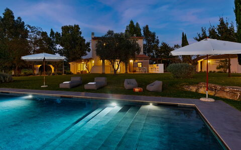 Casale Rondinella 6+2: Zwembad, Blauw, Boom, Toevlucht, Tuin, Thermae, Landgoed, Schaduw, Landscaping, Eco Hotel
