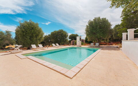 Casale di Amelì 5: Blauw, Zwembad, Schaduw, Landgoed, Hacienda, Landscaping, Villa, Backyard, Toevlucht