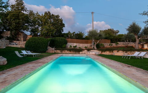 Trullo Luna 6+1: Zwembad, Blauw, Samengesteld Materiaal, Waterpartij, Hacienda, Toevlucht, Thermae, Landgoed, Landscaping, Backyard