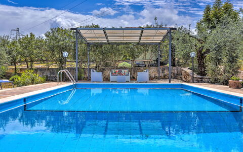 Villa Ipazia 6: Zwembad, Blauw, Toevlucht, Samengesteld Materiaal, Buitenmeubels, Eco Hotel, Schaduw, Vrije Tijd, Thermae, Recreatiecentrum