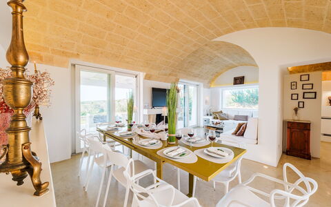 Kyvos 10: Meubilair, Interieur Ontwerp, Muur, Stoel, Tafel, Plafond, Keuken En Eettafel, Flooring, Verdieping, Eetkamer