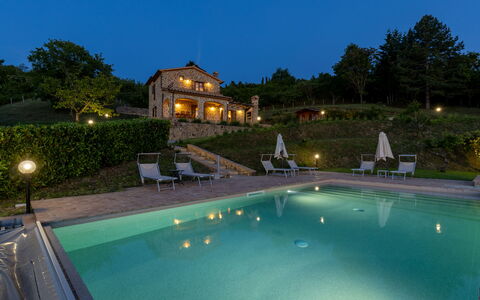 Poggio delle Lumie 6: Zwembad, Landgoed, Verblijf, Eco Hotel, Hacienda, Toevlucht, Villa, Boerderij, Landscaping, Badplaats