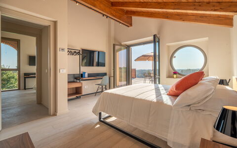 Cascina Buzio 12: Hout, Interieur Ontwerp, Huis, Meubilair, Plafond, Appartement, Kamer, Beits, Slaapkamer, Bed