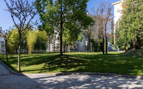 Villa la Perla Bianca 10: Afdeling, Blad, Dag, Boom, Gras, Groen, Openbare Ruimte, Woongebied, Gazon, Schaduw