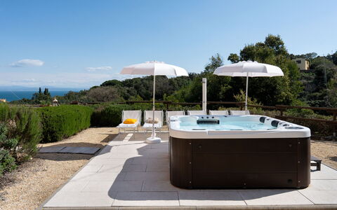 Villa Perelle 8: Bad, Loodgieterswerkinrichting, Vrije Tijd, Buitenmeubels, Zwembad, Jacuzzi, Toevlucht, Vakantie, Bloempot