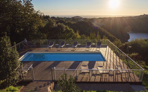 Villa Giulia 8: Blauw, Zwembad, Vrije Tijd, Buitenmeubels, Eco Hotel, Toevlucht, Dek, Hek, Ligstoel