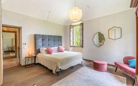 Tenuta Schiavon Barrero 12: Meubilair, Interieur Ontwerp, Muur, Slaapkamer, Flooring, Bed, Verdieping, Hout, Plafond, Huis