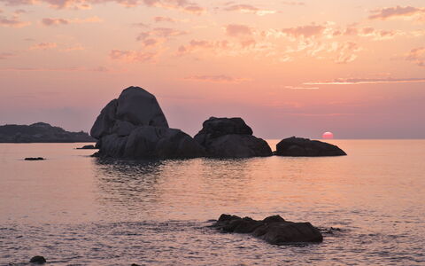 Villa Portobello 10+2: Lucht, Water,  Felsen\, Horizon, Schemer, Zonsondergang, Afterglow, Zee, Kust En Oceanic Landvormen