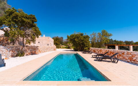 Masseria Grotta Antica 6+2: Blauw, Samengesteld Materiaal, Zwembad, Tegel