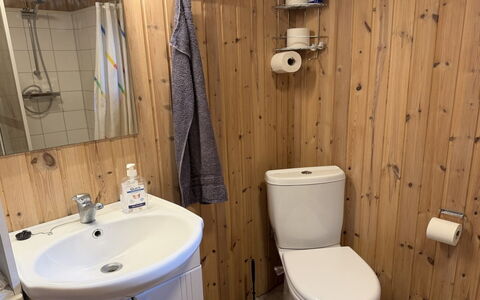 Hedwig - 120M to the Fjord: Wc Bril, Badkamer, Loodgieterswerkinrichting, Toilet, Wastafel In De Badkamer, Hout, Flooring, Wastafel, Verdieping, Interieur Ontwerp