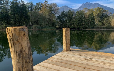 Casa Burli: Water, Natuur, Hout, Natuurlijk Landschap, Reflectie, Bank, Meer, Ochtend, Plank, Dok