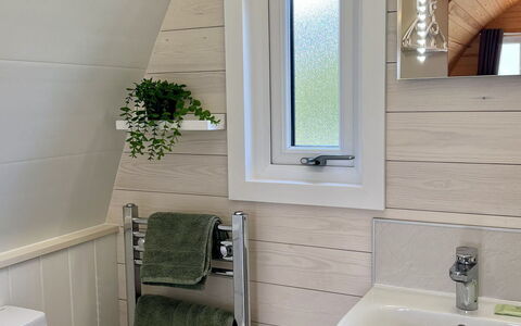 Whinfell Pod: Flooring, Badkamer, Loodgieterswerkinrichting, Hardwood, Lichte Inrichting, Plank, Toilet, Kamerplant, Houten Vloer
