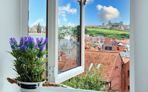 Captains Retreat, Whitby: Glas, Daylighting, Balkon, Kamerplant, Bloempot
