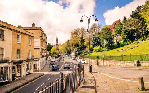 Bath 602: Boom, Weg Oppervlak, Stad, Weg, Straat, Woongebied, Openbare Ruimte, Buurt, Doorgang, Asfalt