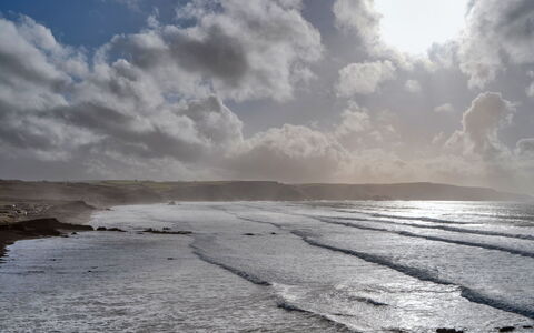 Gwelmor: Lucht, Blauw, Water, Wolk, Horizon, Zee, Kust, Kust En Oceanic Landvormen,  Felsen\