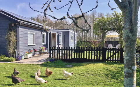 Snuggery: Huis, Verblijf, Huis, Struik, Tuin, Siding, Deur, Backyard, Groundcover