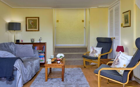 Delfryn: Meubilair, Interieur Ontwerp, Flooring, Verdieping, Muur, Bankstel, Hout, Woonkamer, Kamer, Verlichting