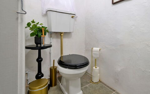 Merddyn Cottage: Wc Bril, Toilet, Loodgieterswerkinrichting, Badkamer, Loodgieter, Tegel, Ceramic, Porselein