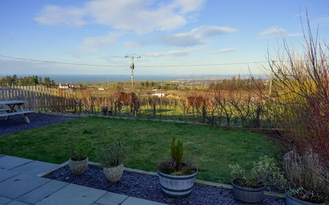 Hedd Wen Cottage: Lucht, Natuur, Landschap, Wolk, Struik, Land Lot, Ochtend, Tuin, Zonlicht