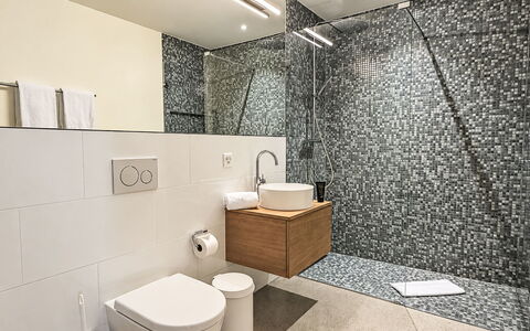 Selva 42: Flooring, Muur, Interieur Ontwerp, Verdieping, Loodgieterswerkinrichting, Badkamer, Tegel, Toilet, Loodgieter, Samengesteld Materiaal