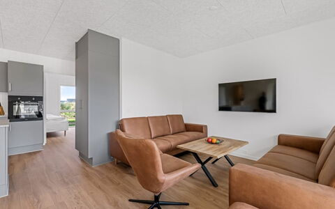 Fita - 450M from the Sea: Flooring, Interieur Ontwerp, Verdieping, Hout, Plafond, Meubilair, Kamer, Appartement, Woonkamer, Bankstel