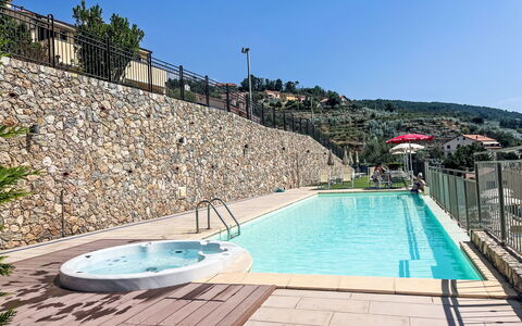 Borgo dei Fiori: Zwembad, Toevlucht, Samengesteld Materiaal, Buitenmeubels, Eco Hotel, Schaduw, Hotel, Badplaats, Balkon, Thermae
