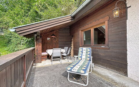 Ferienhaus Christl: Hout, Verblijf, Huis, Deur, Hardwood, Siding, Blokhut, Plank, Beits, Veranda