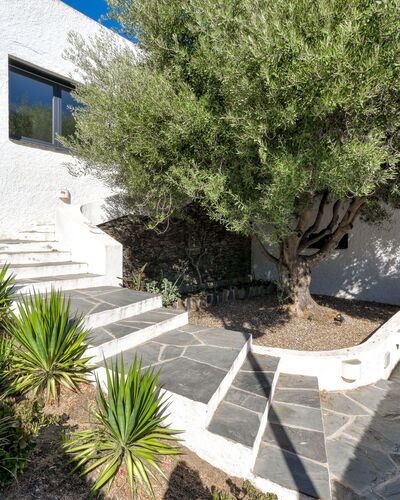 S'Alqueria Petita: Struik,  Felsen\, Tuin, Landscaping, Flagstone, Werf, Gang, Backyard, Trap, Botanische Tuin