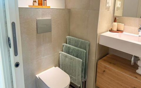 Residencial Áster: Loodgieterswerkinrichting, Flooring, Badkamer, Interieur Ontwerp, Verdieping, Toilet, Badkamerkast, Loodgieter, Wc Bril, Kraan