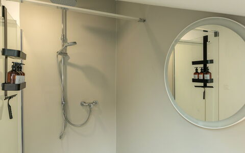 Acquarossa 13: Verlichting, Loodgieterswerkinrichting, Plafond, Loodgieter, Lichte Inrichting, Badkamer, Douchekop