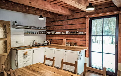 Donut Retreat 1: Hout, Meubilair, Keuken, Flooring, Plafond, Interieur Ontwerp, Hardwood, Beits, Verdieping, Countertop