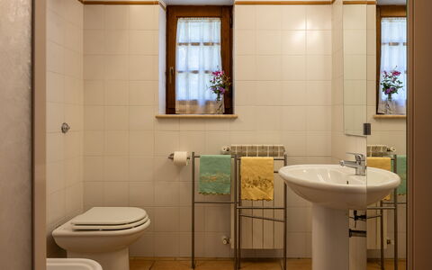 Ortale a Pitigliano with Pool: Badkamer, Loodgieterswerkinrichting, Wastafel In De Badkamer, Flooring, Wc Bril, Interieur Ontwerp, Wastafel, Toilet, Verdieping, Kraan
