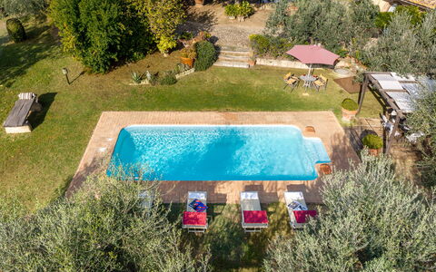 Podere Selva, Pool, Chianti: Zwembad, Toevlucht, Hacienda, Thermae, Buitenmeubels, Landgoed, Eco Hotel, Tuin, Villa, Backyard