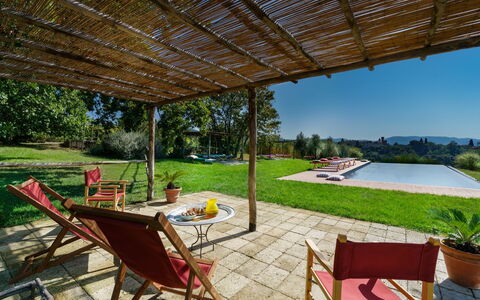 Villa Monte, Bolgheri: Meubilair, Schaduw, Zwembad, Toevlucht, Buitenmeubels, Tuin, Eco Hotel, Stoel, Backyard, Landscaping