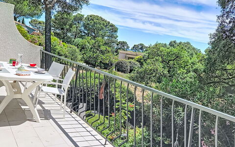 Le Val des Pins: Balkon, Villa
