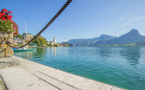 Sankt Wolfgang im Salzkammergut 50: Water, Lucht, Watervoorraden, Fabriek, Wolk, Berg, Meer, Boom, Kust En Oceanic Landvormen, Hout