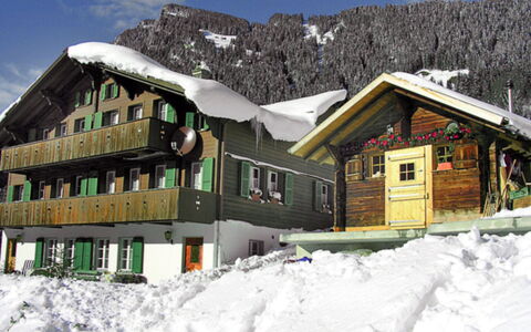 Grindelwald 145: Water, Fabriek, Gebouw, Lucht, Eigendom, Wolk, Zwembad, Azure, Venster, Huis
