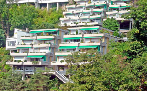 Ascona 300: Gebouw, Plantkunde, Groen, Boom, Stedelijk Ontwerp, Vegetation, Fabriek, Buurt, Woongebied, Onroerend Goed