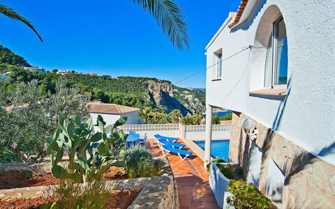 Balcon al Mar: Blauw, Eigendom, Onroerend Goed, Azure, Huis, Gebouw, Huis, Vakantie, Majorelle Blue, Boom