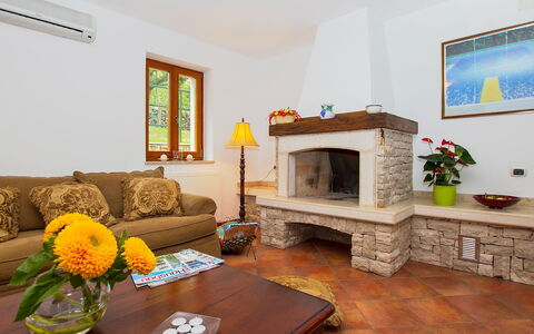 Ana: Kamer, Woonkamer, Eigendom, Haard, Meubilair, Interieur Ontwerp, Fireplace, Gebouw, Geel, Verdieping