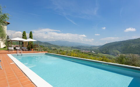 Villa Monteloro: Water, Lucht, Fabriek, Wolk, Eigendom, Zwembad, Gebouw, Azure, Boom, Rechthoek