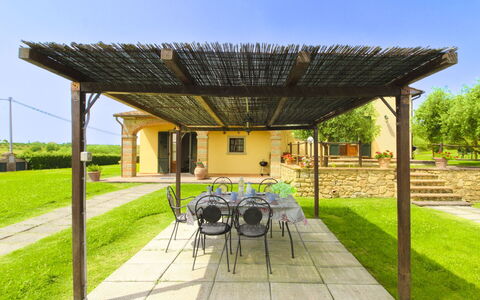 Podere Marcigliano: Tuin, Verblijf, Boerderij, Schaduw, Landscaping, Landgoed, Werf, Backyard, Stenen Muur, Hacienda