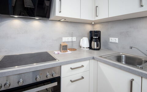 Molenstrasse: Keuken, Countertop, Toestel Van De Keuken, Major Appliance, Huishoudapparatuur, Cabinetry, Interieur Ontwerp, Flooring, Fornuis, Fornuis