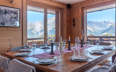 Nendaz 421: Tafel, Tableware, Meubilair, Eigendom, Glaswerk, Dishware, Bord, Tafelkleed, Interieur Ontwerp, Textiel