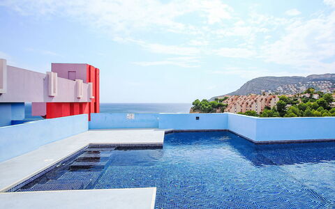 Calpe Calp 914: Blauw, Appartement, Stedelijk Ontwerp, Balkon, Zwembad, Hotel, Toevlucht, Penthouse